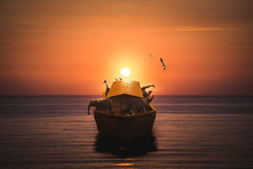 De ark van Noach en de huiskat